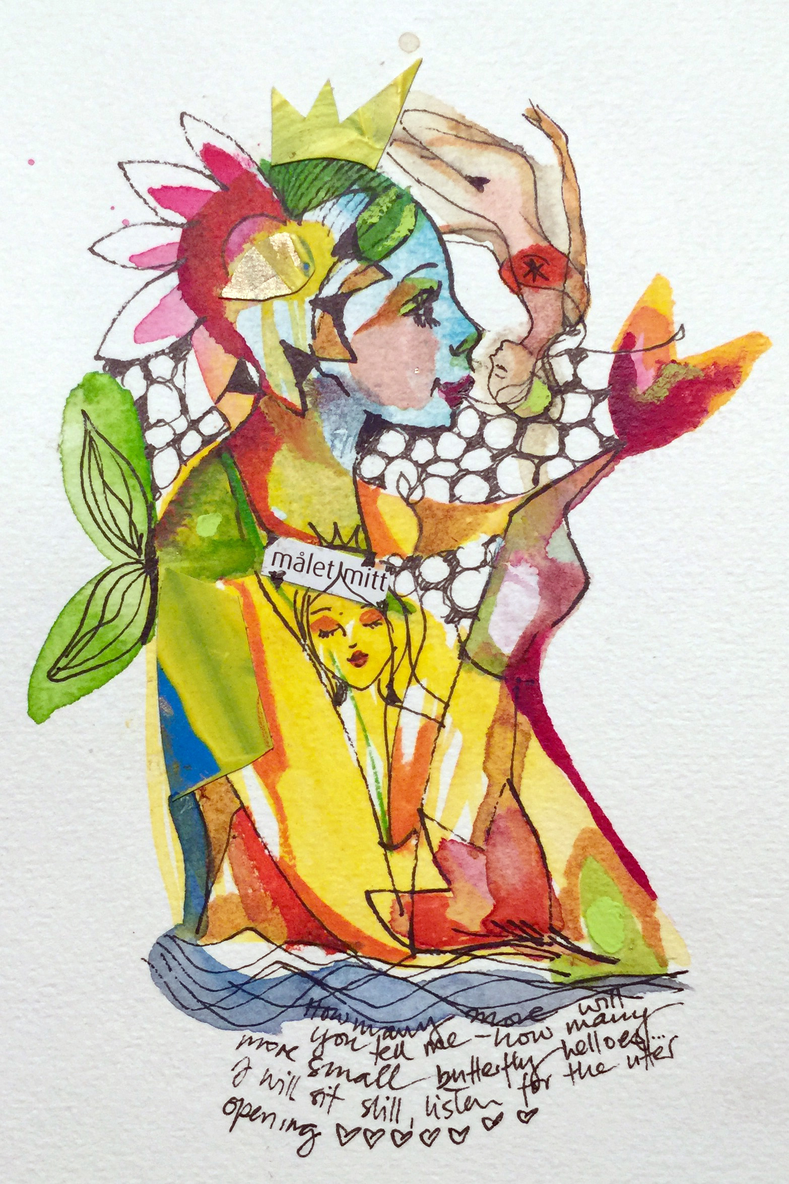 verena waddell visual artist original in watercolour malet mitt