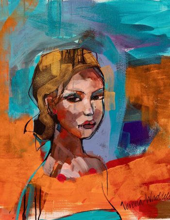goddes of the shore web ink blekk Vardø northern Norway painting verena waddell